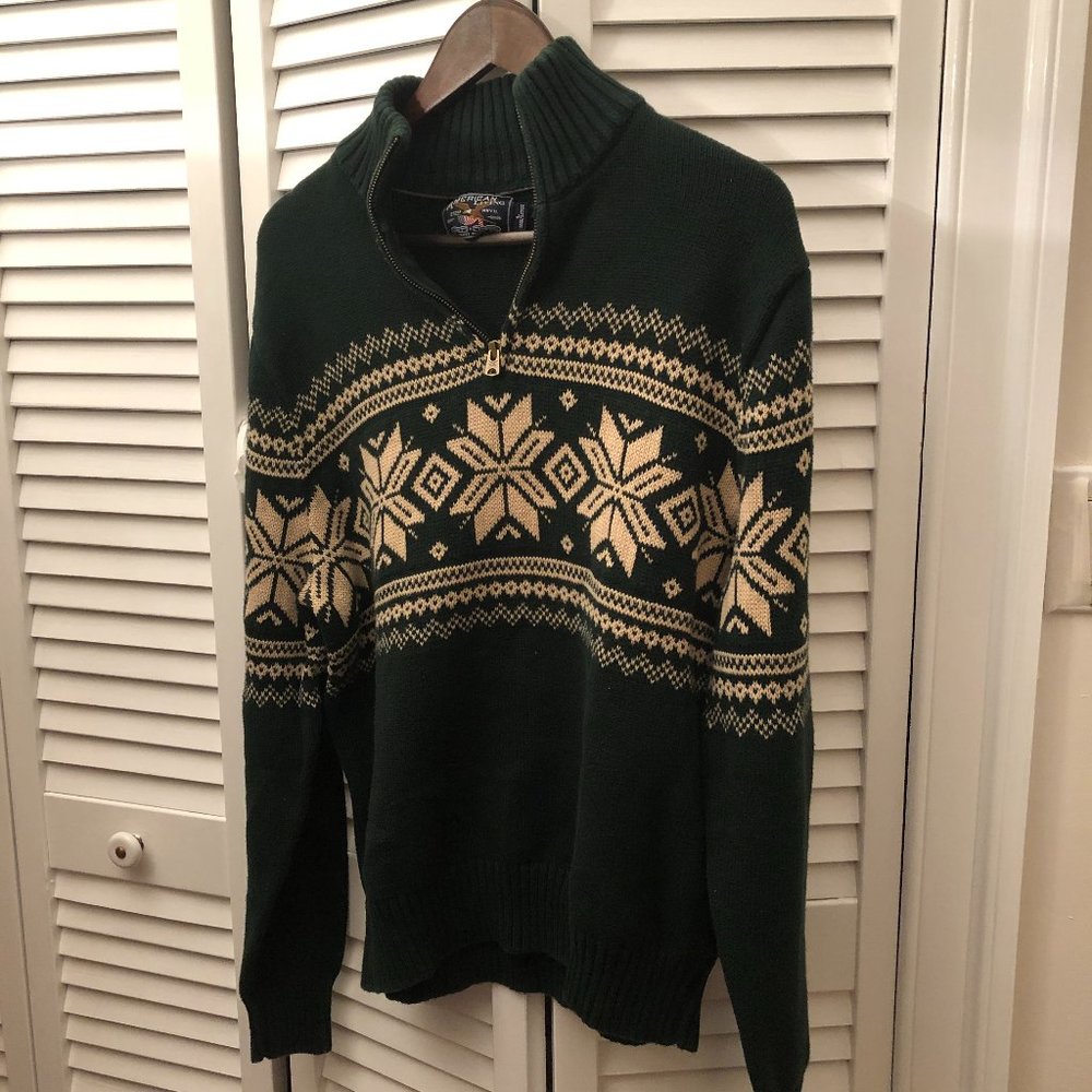 American Living  men Sweater, dark green, L